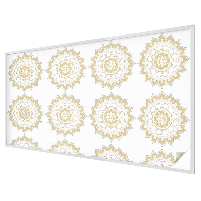 Decorative window film stained glass design Floral mandala