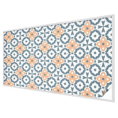 Frosted window film with stained glass pattern Mosaic Flowers