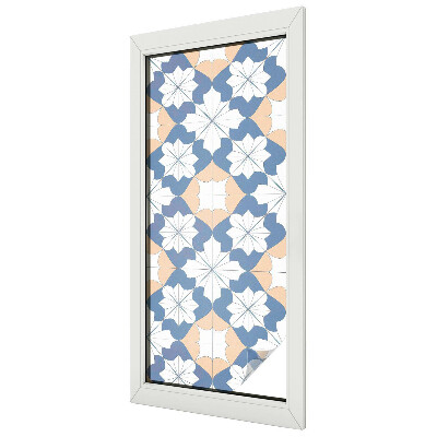 Privacy window film stained glass effect Symmetrical patterns