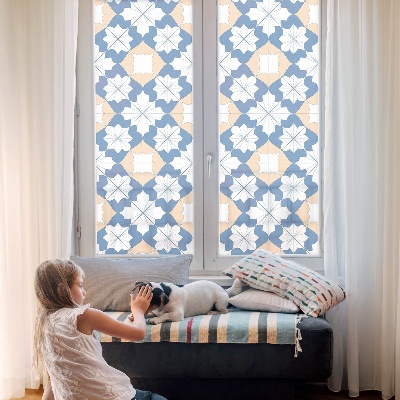 Privacy window film stained glass effect Symmetrical patterns