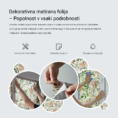 Privacy window film stained glass effect Symmetrical patterns