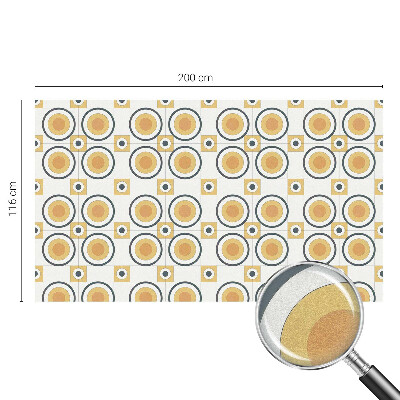Coloured glass film for windows Retro circles