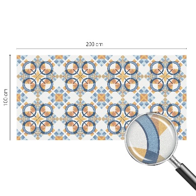 Frosted window film with stained glass pattern Geometric pattern