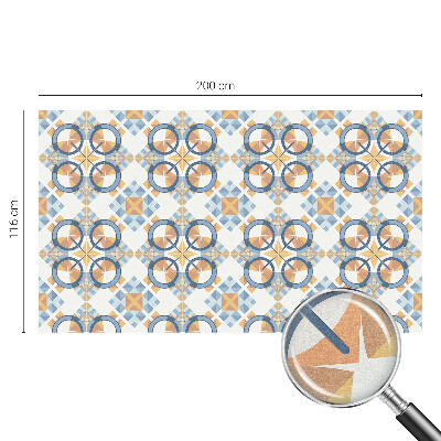 Frosted window film with stained glass pattern Geometric pattern