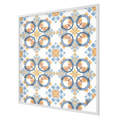 Frosted window film with stained glass pattern Geometric pattern