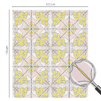 Patterned window film stained glass Abstract flowers