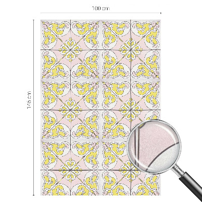 Patterned window film stained glass Abstract flowers