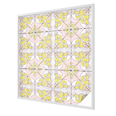 Patterned window film stained glass Abstract flowers