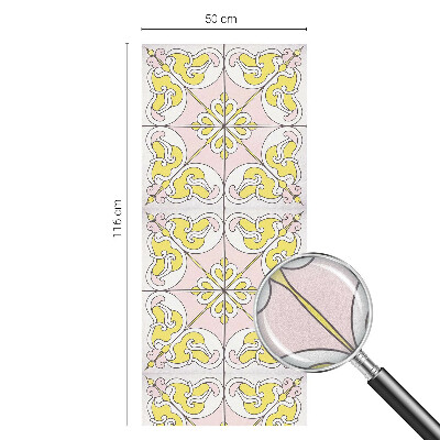 Patterned window film stained glass Abstract flowers