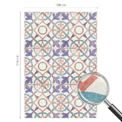 Patterned window film stained glass Colorful mosaics