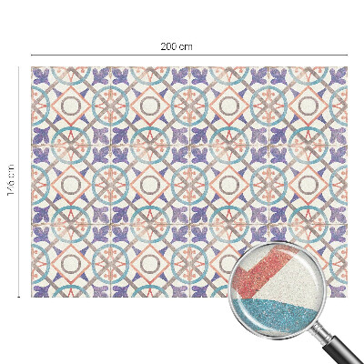 Patterned window film stained glass Colorful mosaics