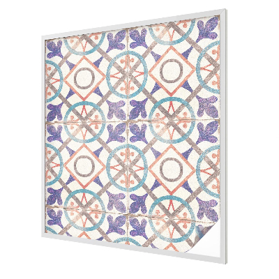 Patterned window film stained glass Colorful mosaics