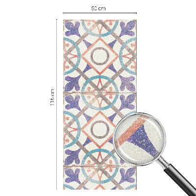 Patterned window film stained glass Colorful mosaics