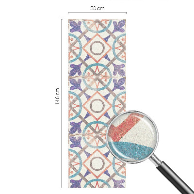 Patterned window film stained glass Colorful mosaics