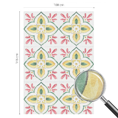 Patterned window film stained glass Floral ornament