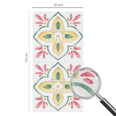 Patterned window film stained glass Floral ornament