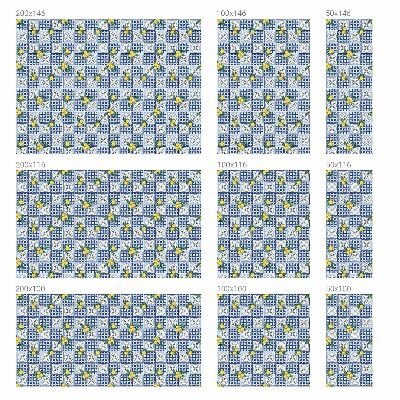 Decorative window film stained glass design Lemon pattern