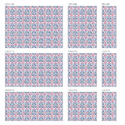 Frosted window film with stained glass pattern Floral symmetry