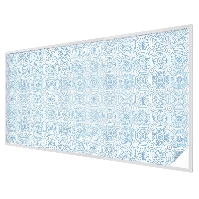 Decorative window film stained glass design Blue tiles