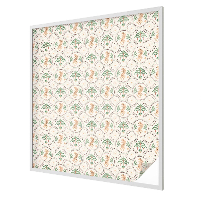 Coloured glass film for windows Palm Leopard