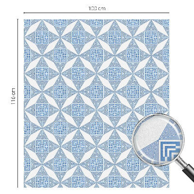 Frosted window film with stained glass pattern Geometric mazes