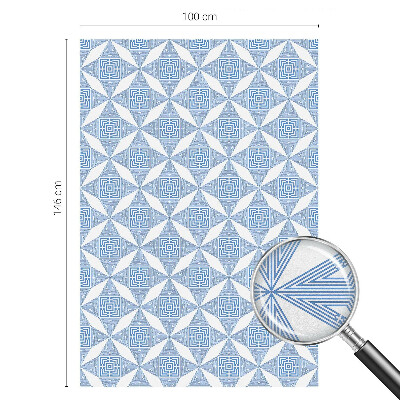 Frosted window film with stained glass pattern Geometric mazes