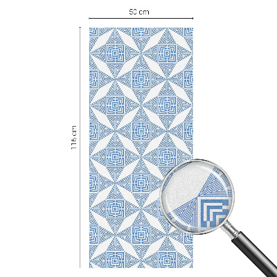 Frosted window film with stained glass pattern Geometric mazes
