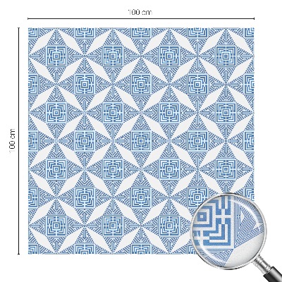 Frosted window film with stained glass pattern Geometric mazes