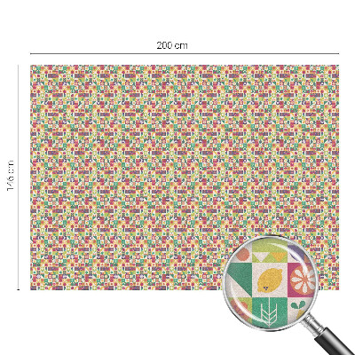 Decorative window film stained glass design Colorful abstraction