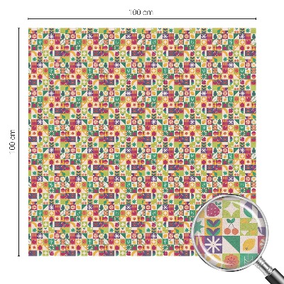 Decorative window film stained glass design Colorful abstraction