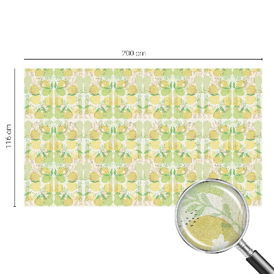 Patterned window film stained glass Fresh lemons