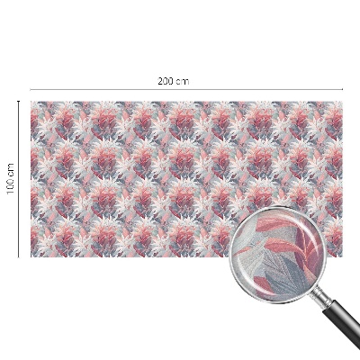 Privacy window film stained glass effect Flower leaves