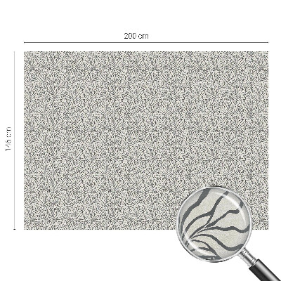 Frosted window film with stained glass pattern Leaves flowers