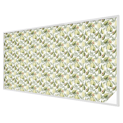 Patterned window film stained glass Avocado leaves