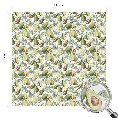 Patterned window film stained glass Avocado leaves