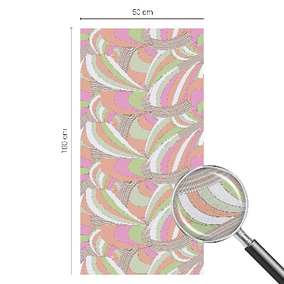 Coloured glass film for windows Colorful zigzag