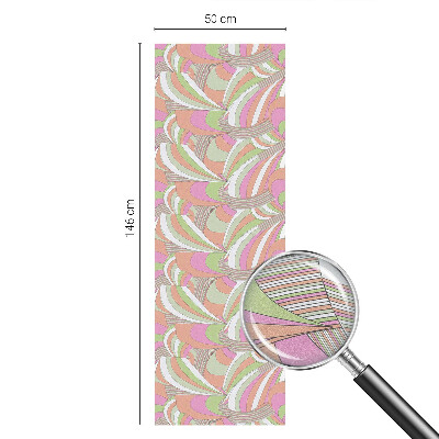 Coloured glass film for windows Colorful zigzag