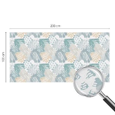 Patterned window film stained glass Abstract mosaic