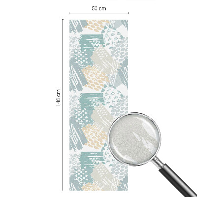 Patterned window film stained glass Abstract mosaic