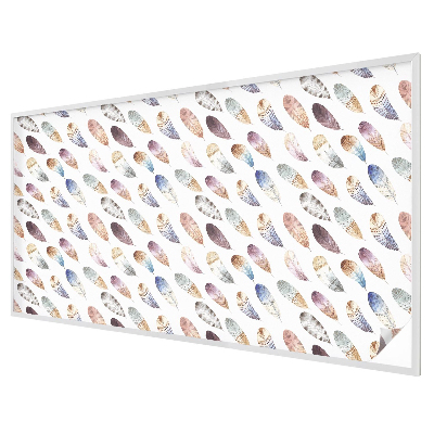 Coloured glass film for windows Boho feathers