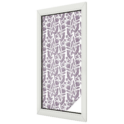Decorative window film stained glass design Folk motifs