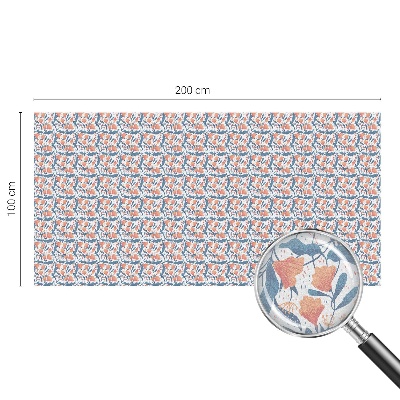 Frosted window film with stained glass pattern A floral feast