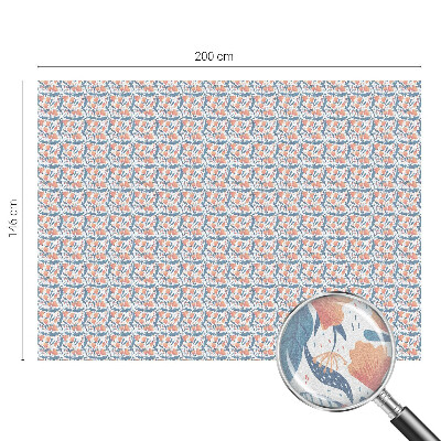 Frosted window film with stained glass pattern A floral feast