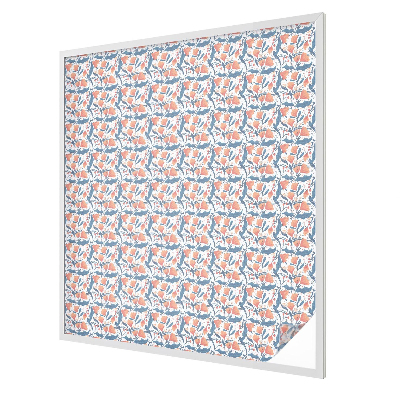 Frosted window film with stained glass pattern A floral feast