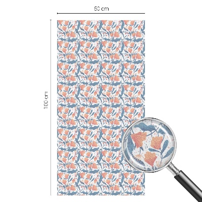 Frosted window film with stained glass pattern A floral feast