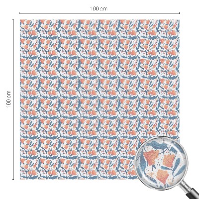Frosted window film with stained glass pattern A floral feast