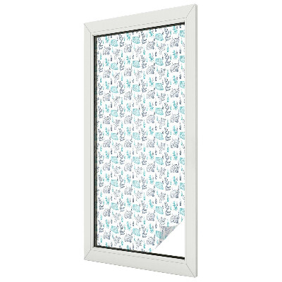 Decorative window film stained glass design Maritime harmony