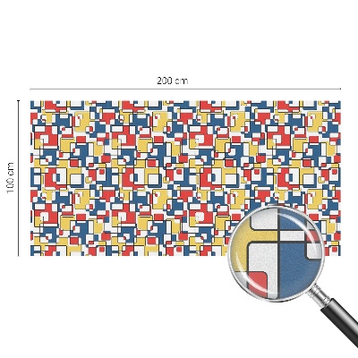 Coloured glass film for windows Geometric shapes