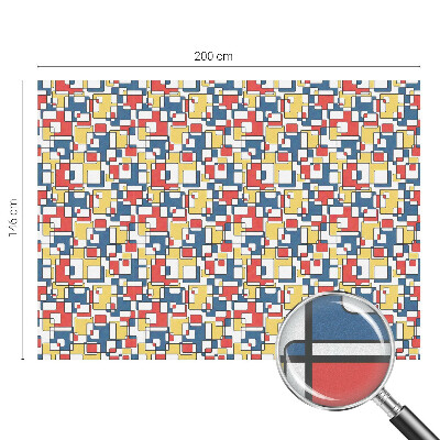 Coloured glass film for windows Geometric shapes