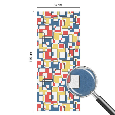 Coloured glass film for windows Geometric shapes